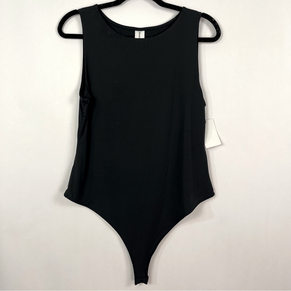 2/$30 Nordstrom Abound Black Tank Top Bodysuit sz Large NWT
